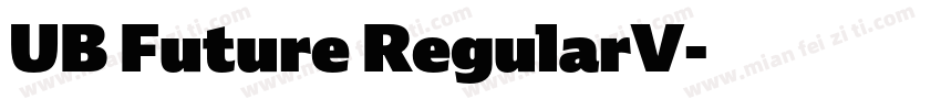 UB Future RegularV字体转换